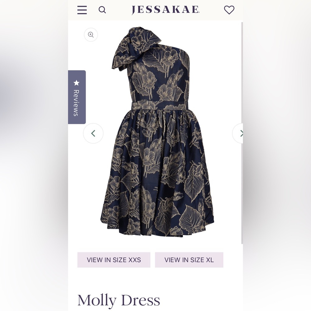 JessaKae Cream and Blue Pleated Fit and Flare Cocktail Dress - Molly Dress